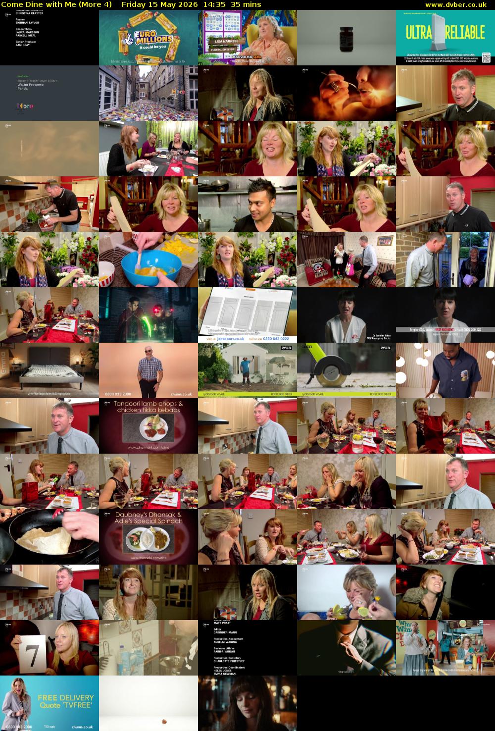 Come Dine with Me (More 4) Friday 15 May 2026 14:35 - 15:10
