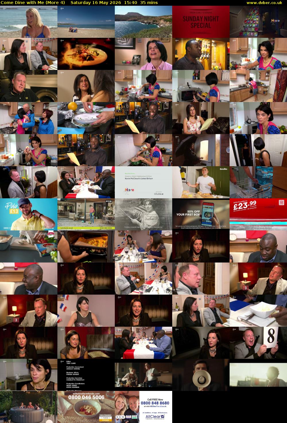 Come Dine with Me (More 4) Saturday 16 May 2026 15:40 - 16:15