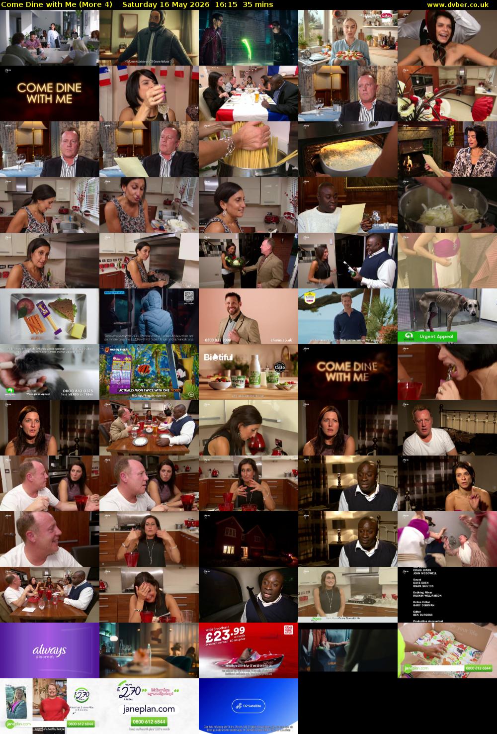 Come Dine with Me (More 4) Saturday 16 May 2026 16:15 - 16:50