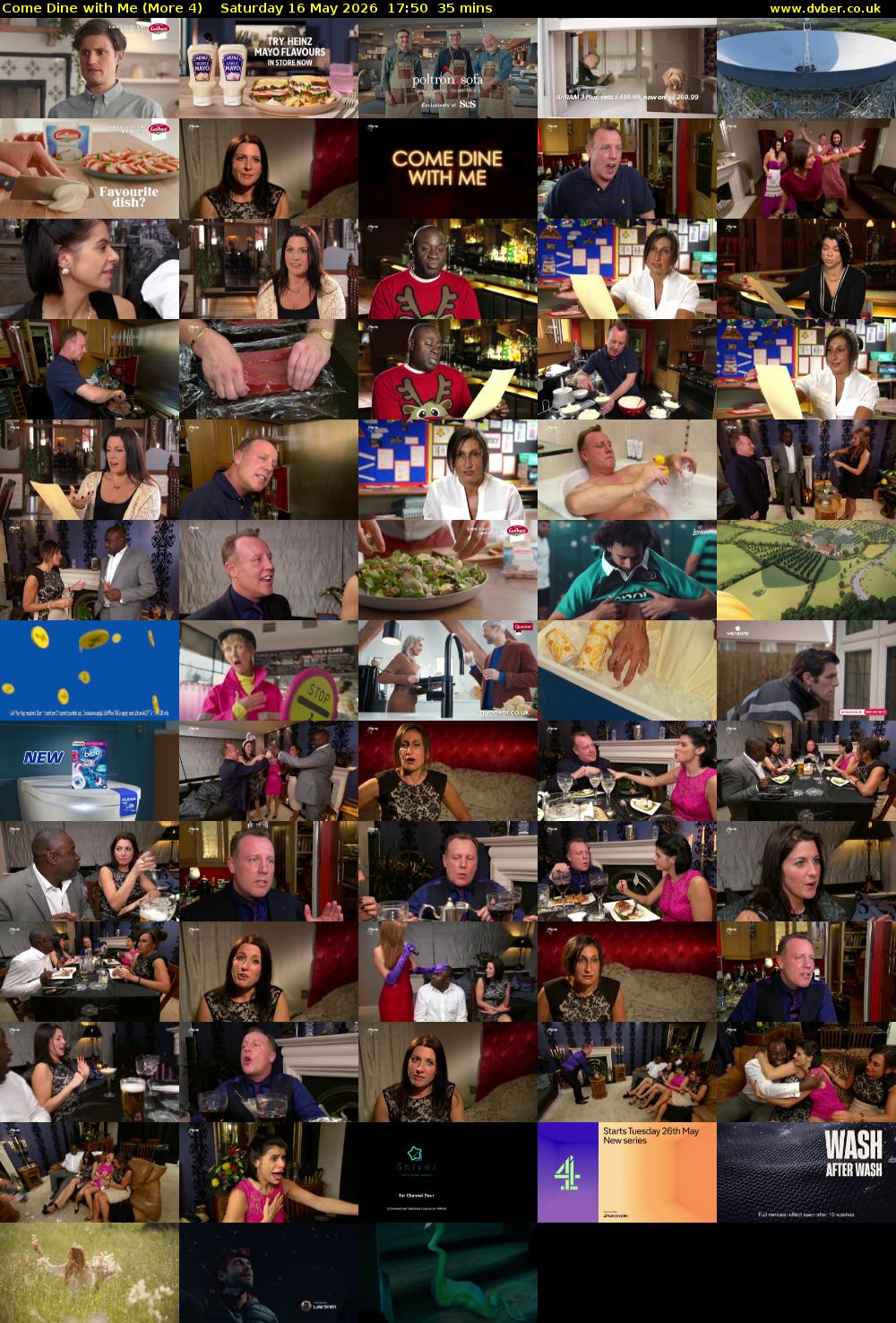 Come Dine with Me (More 4) Saturday 16 May 2026 17:50 - 18:25