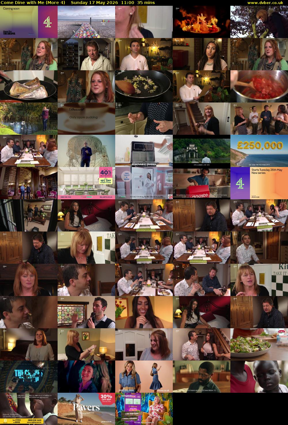 Come Dine with Me (More 4) Sunday 17 May 2026 11:00 - 11:35