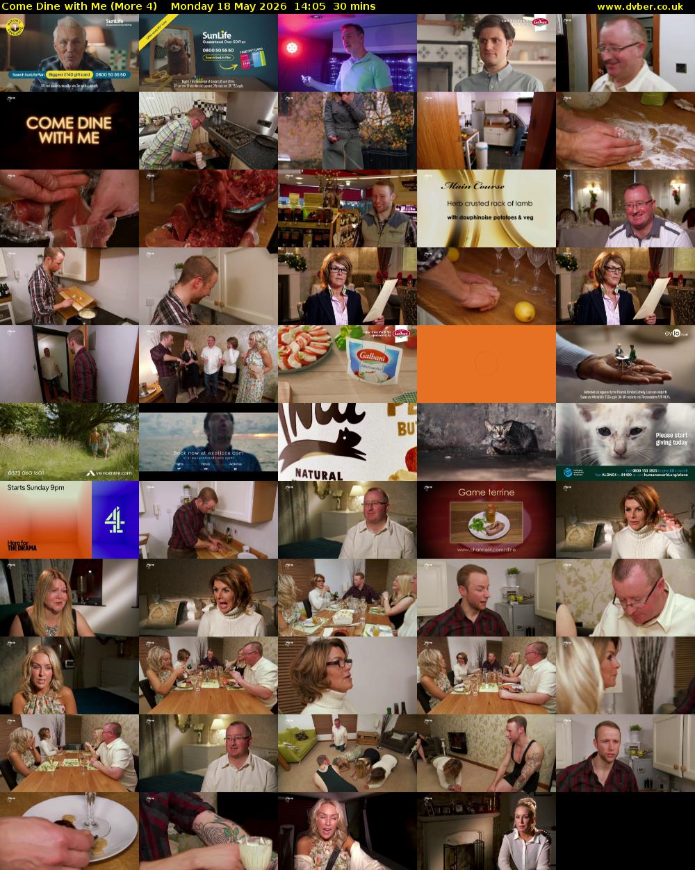 Come Dine with Me (More 4) Monday 18 May 2026 14:05 - 14:35