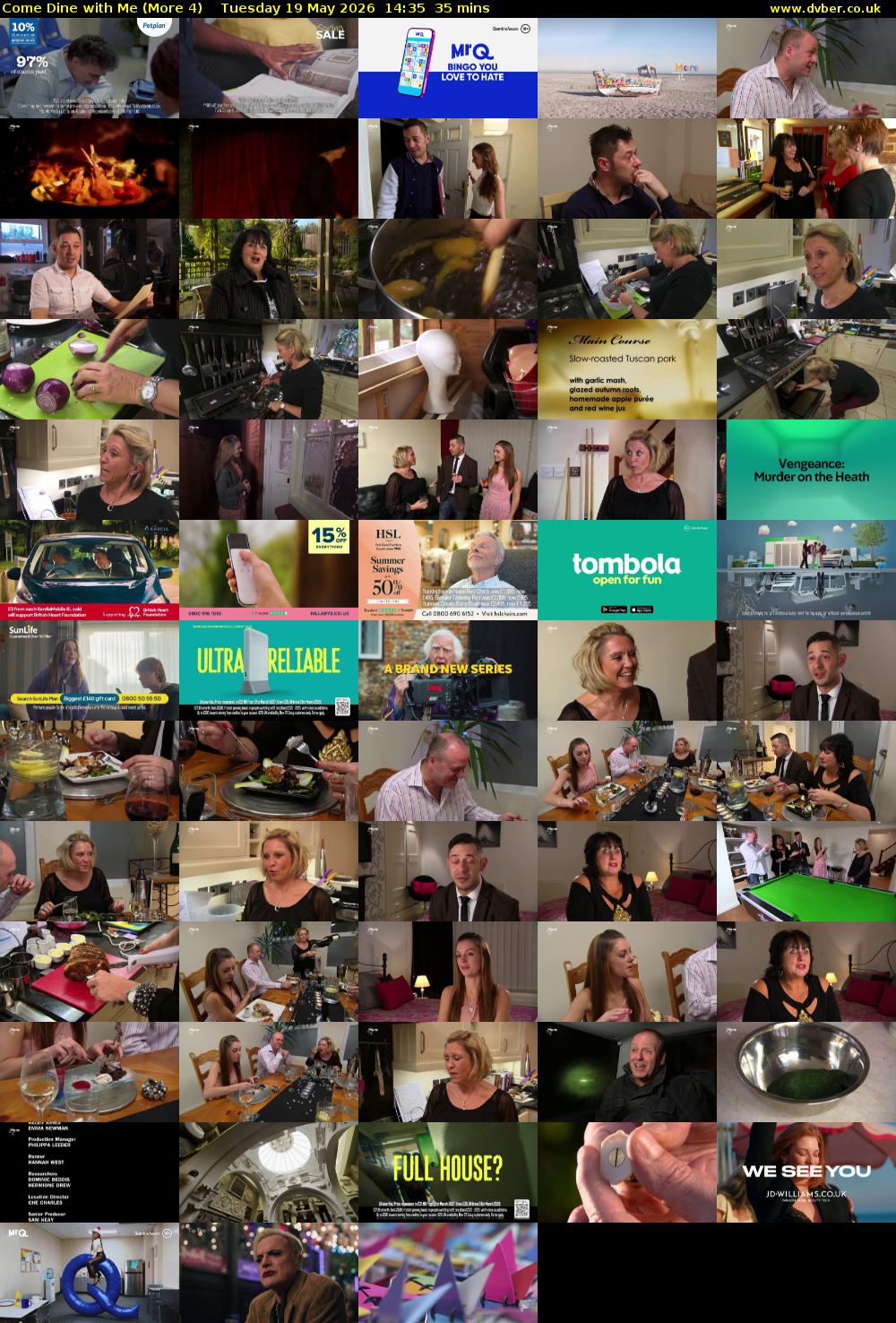 Come Dine with Me (More 4) Tuesday 19 May 2026 14:35 - 15:10