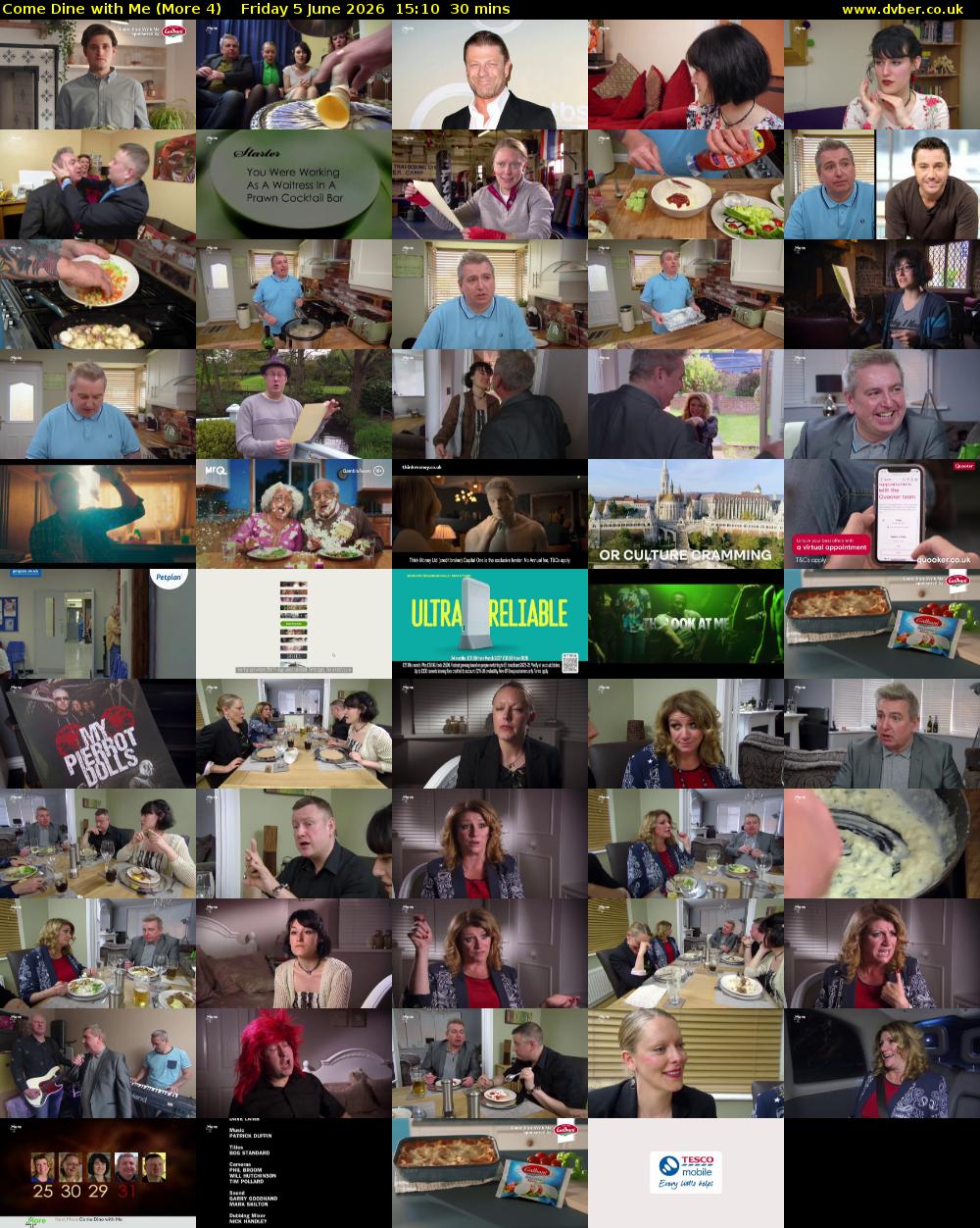 Come Dine with Me (More 4) Friday 5 June 2026 15:10 - 15:40