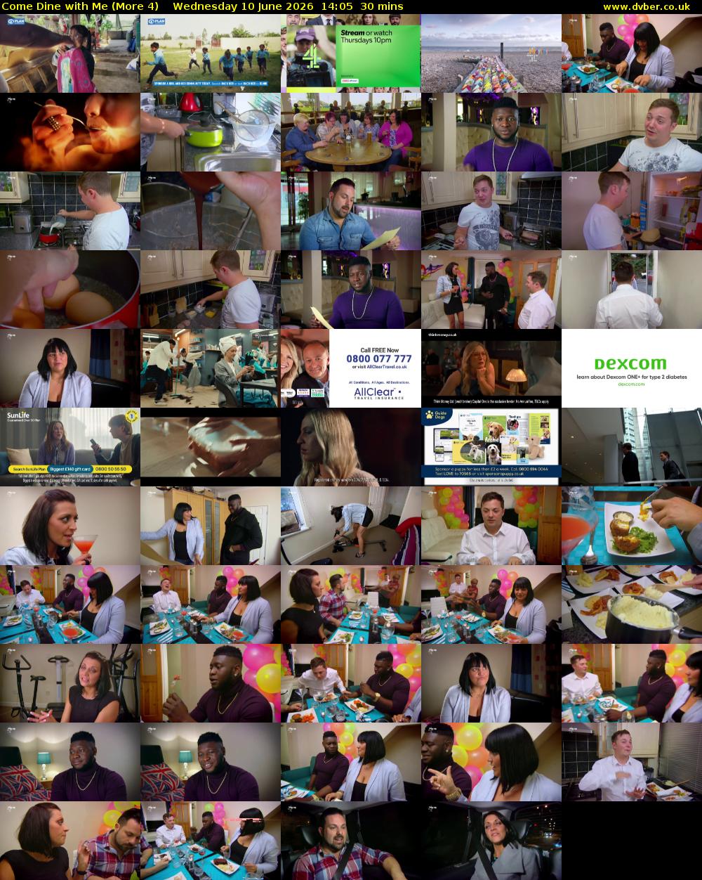 Come Dine with Me (More 4) Wednesday 10 June 2026 14:05 - 14:35
