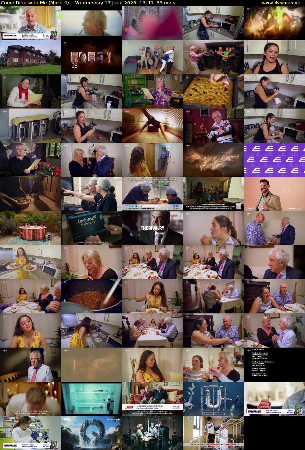 Come Dine with Me (More 4) Wednesday 17 June 2026 15:40 - 16:15
