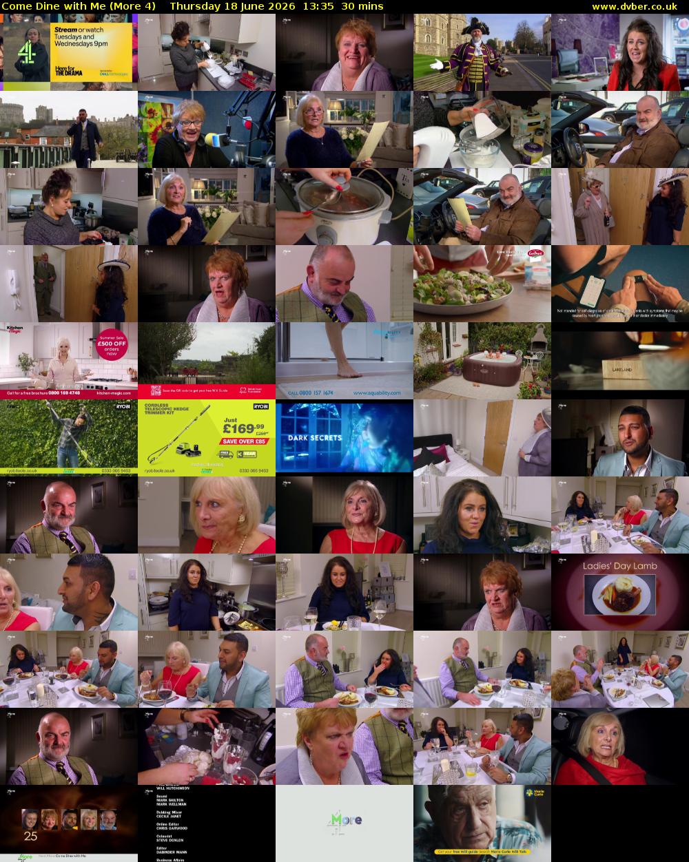 Come Dine with Me (More 4) Thursday 18 June 2026 13:35 - 14:05