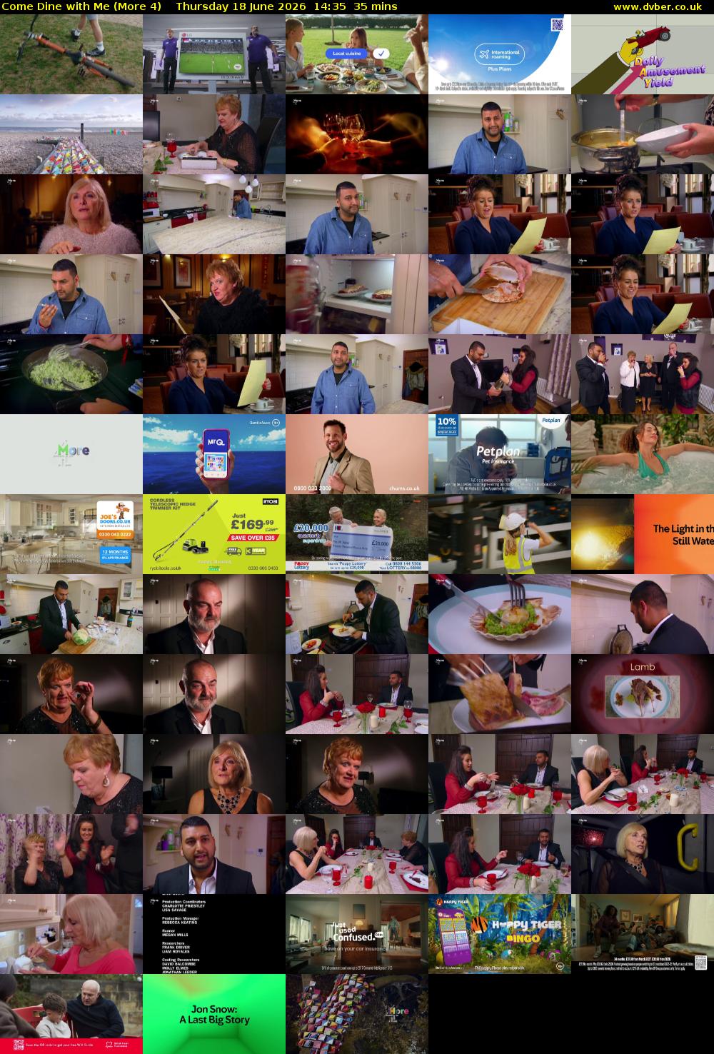 Come Dine with Me (More 4) Thursday 18 June 2026 14:35 - 15:10