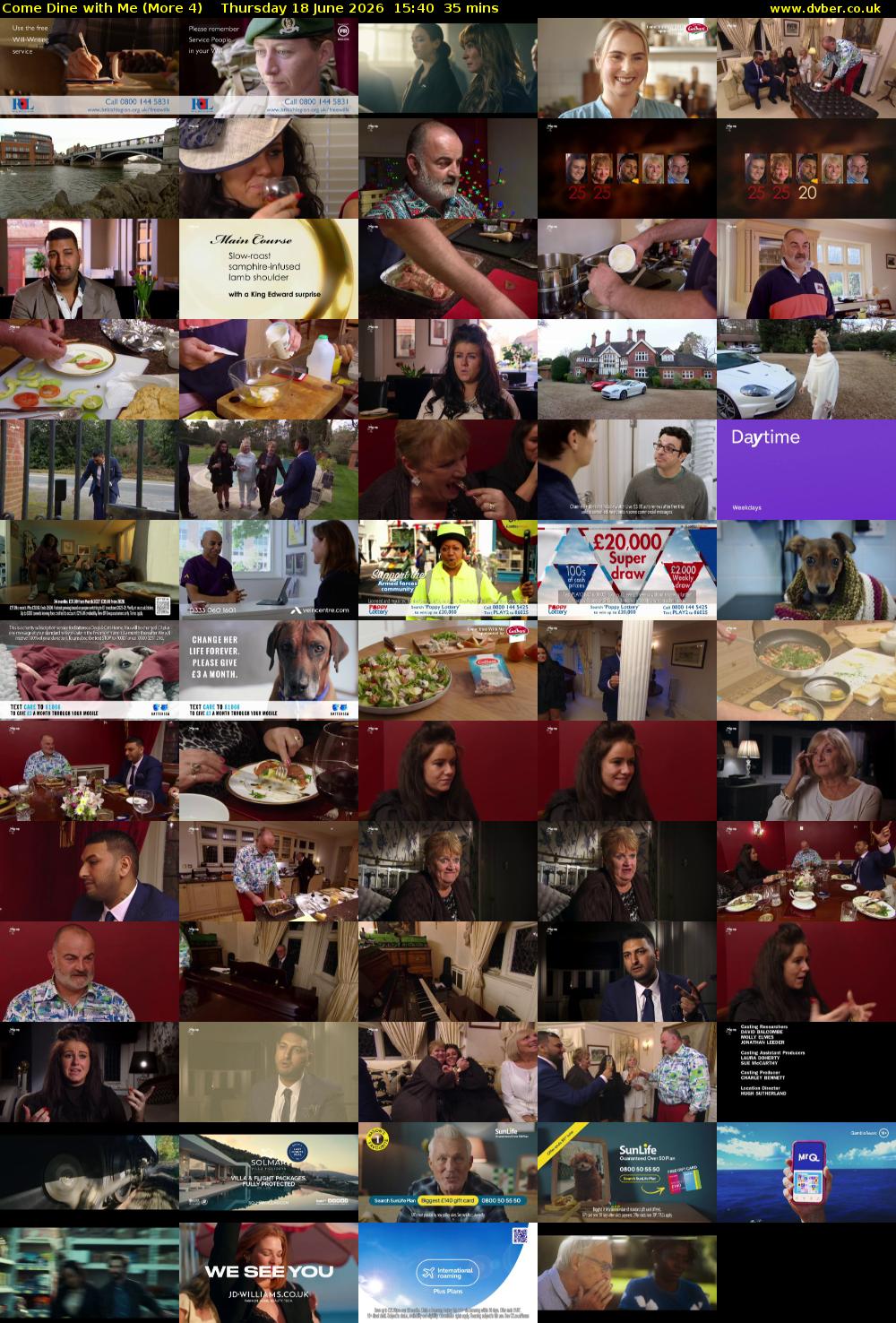 Come Dine with Me (More 4) Thursday 18 June 2026 15:40 - 16:15