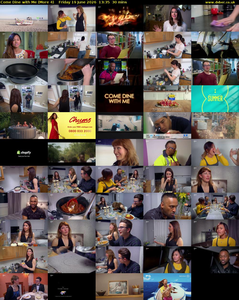 Come Dine with Me (More 4) Friday 19 June 2026 13:35 - 14:05
