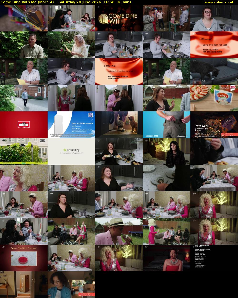 Come Dine with Me (More 4) Saturday 20 June 2026 16:50 - 17:20