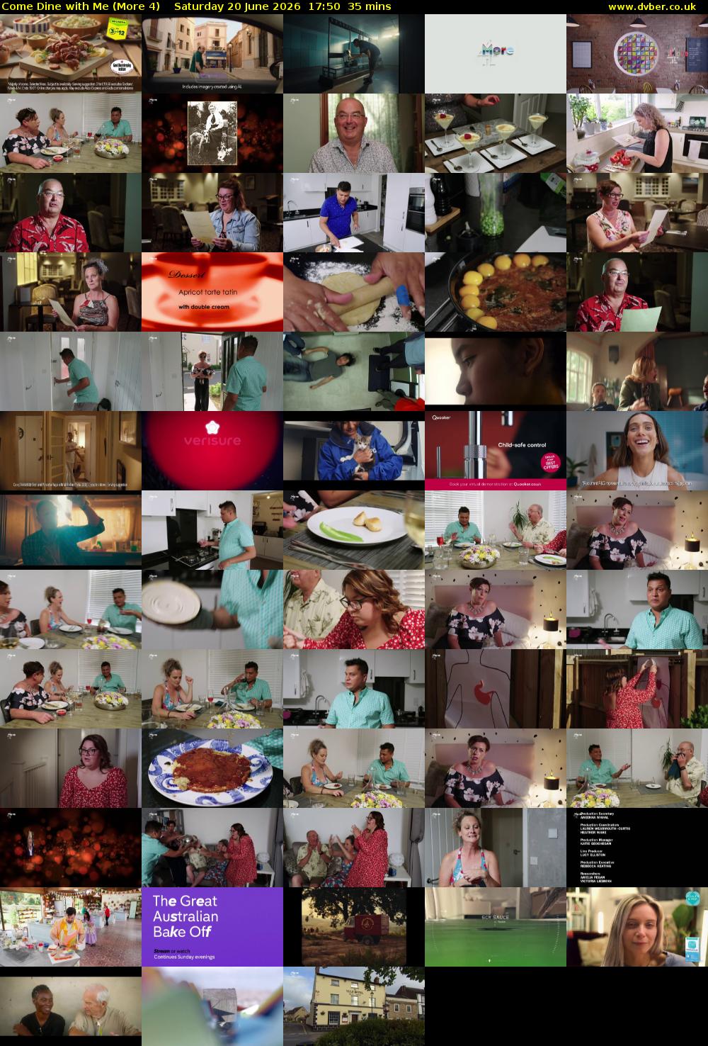 Come Dine with Me (More 4) Saturday 20 June 2026 17:50 - 18:25