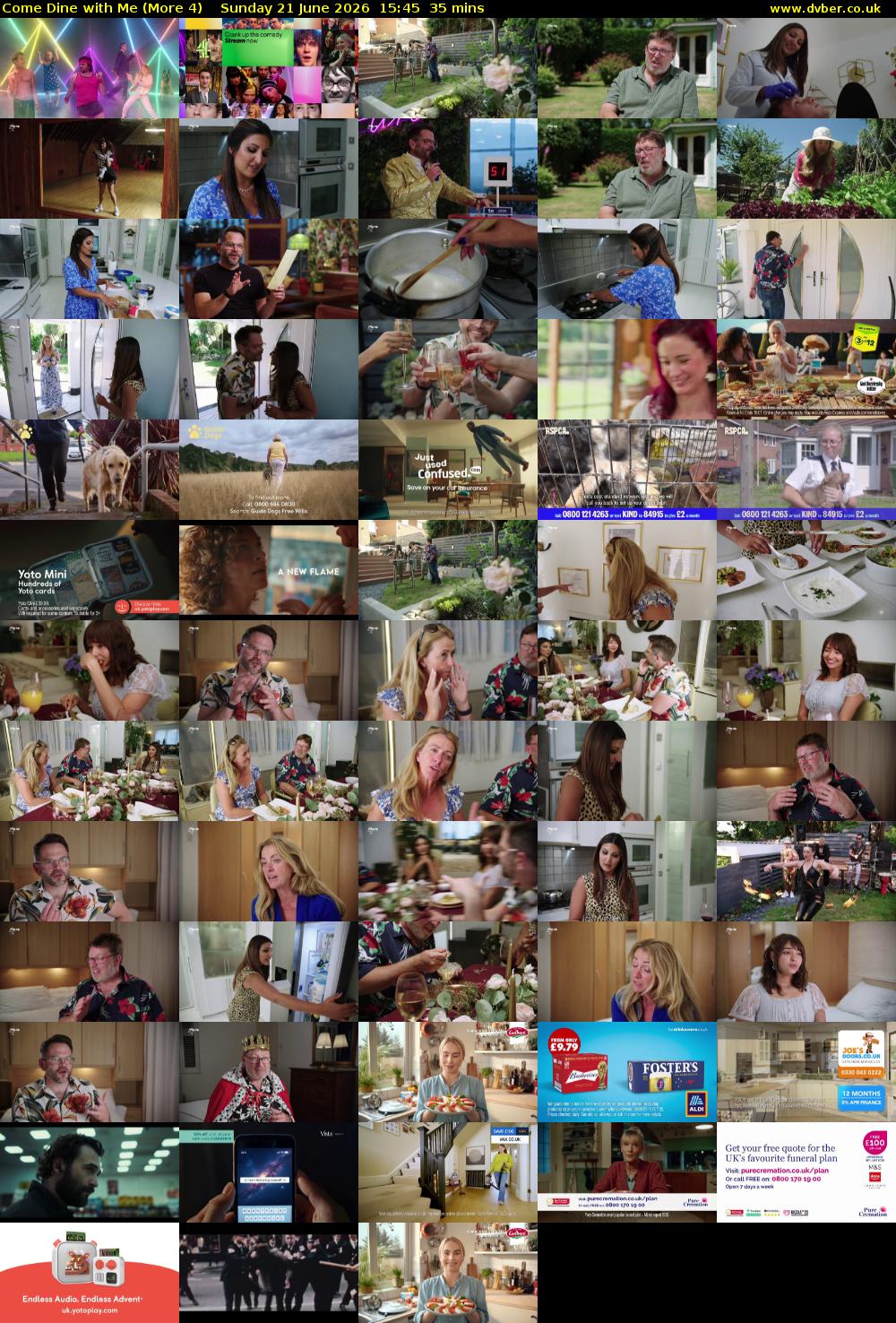Come Dine with Me (More 4) Sunday 21 June 2026 15:45 - 16:20
