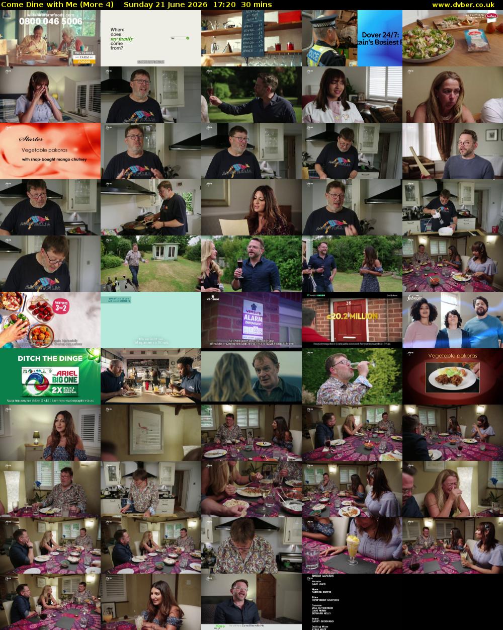 Come Dine with Me (More 4) Sunday 21 June 2026 17:20 - 17:50
