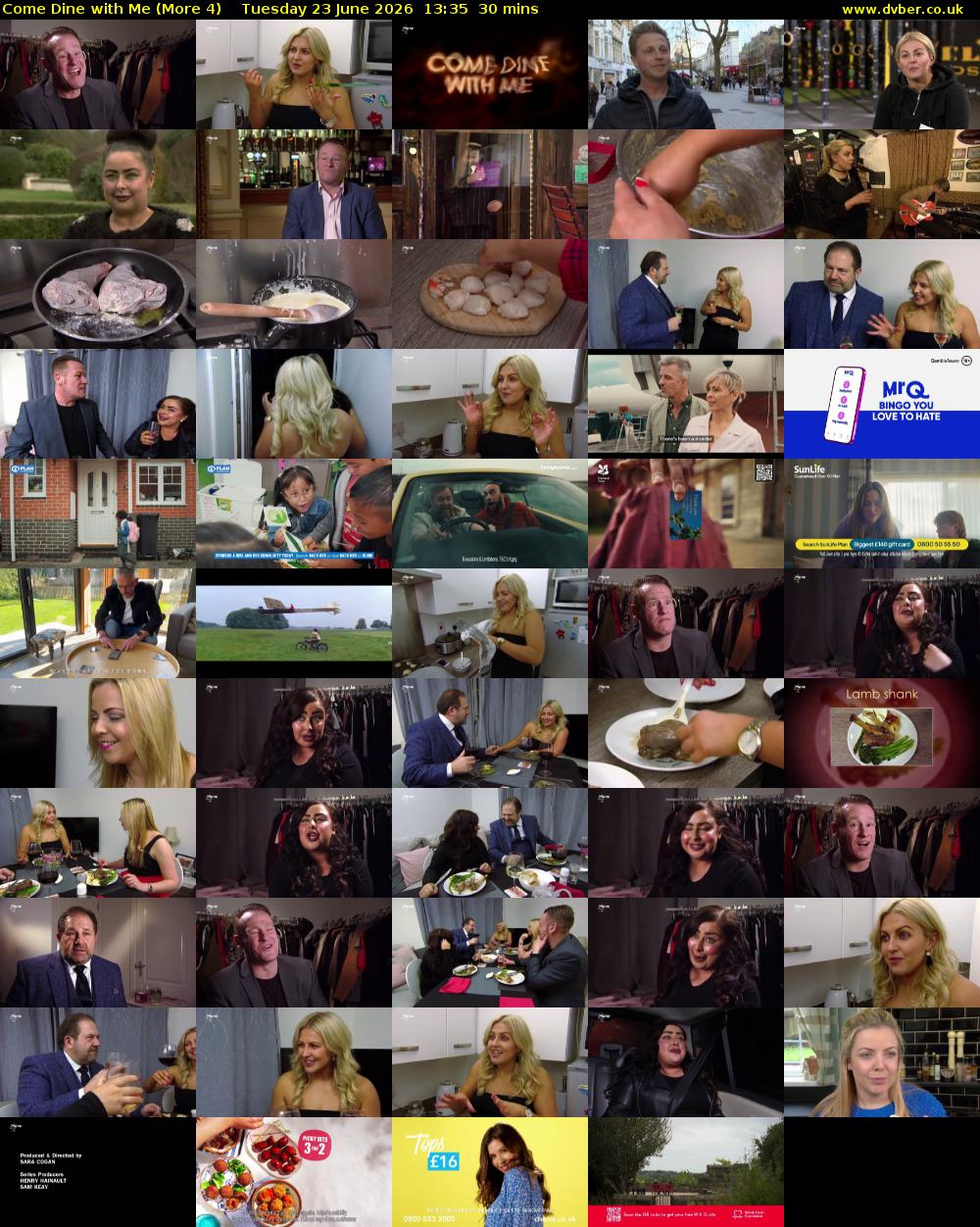 Come Dine with Me (More 4) Tuesday 23 June 2026 13:35 - 14:05