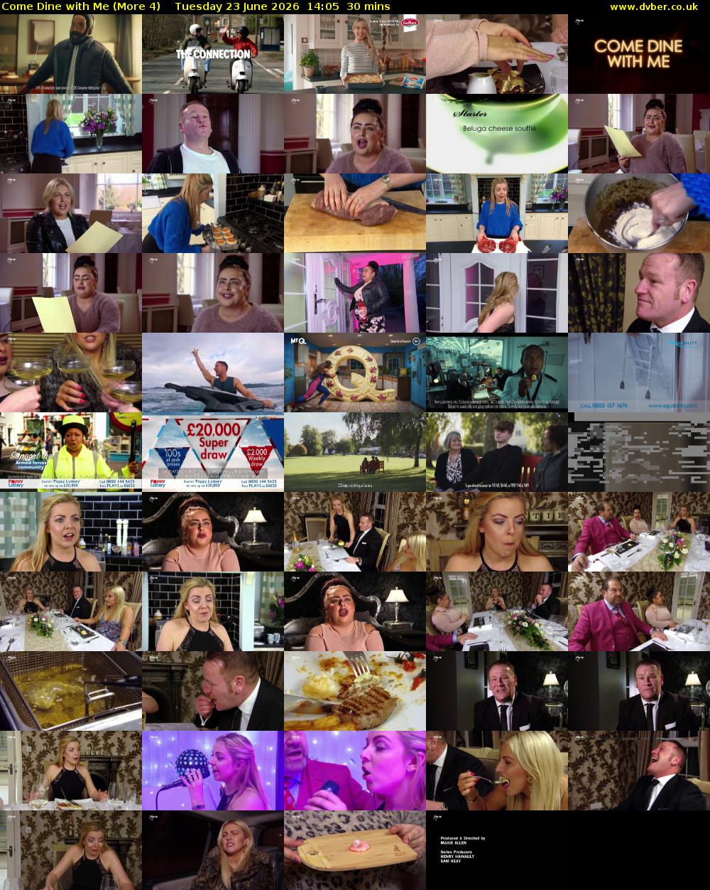 Come Dine with Me (More 4) Tuesday 23 June 2026 14:05 - 14:35