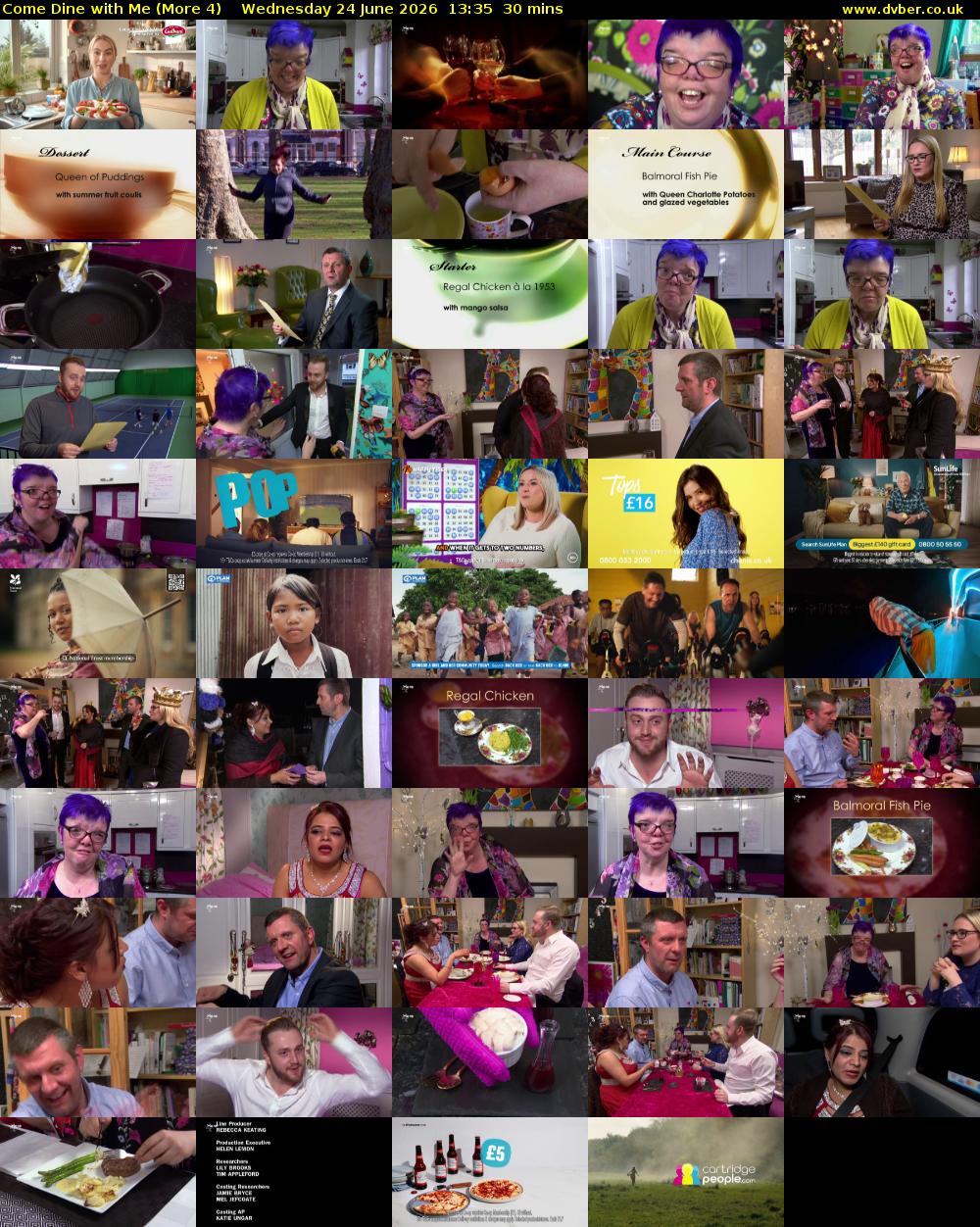 Come Dine with Me (More 4) Wednesday 24 June 2026 13:35 - 14:05