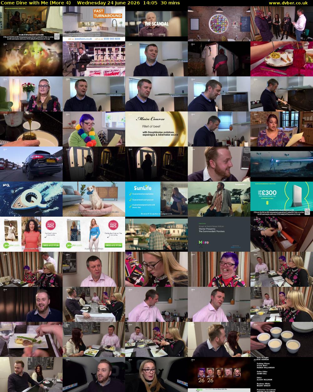 Come Dine with Me (More 4) Wednesday 24 June 2026 14:05 - 14:35