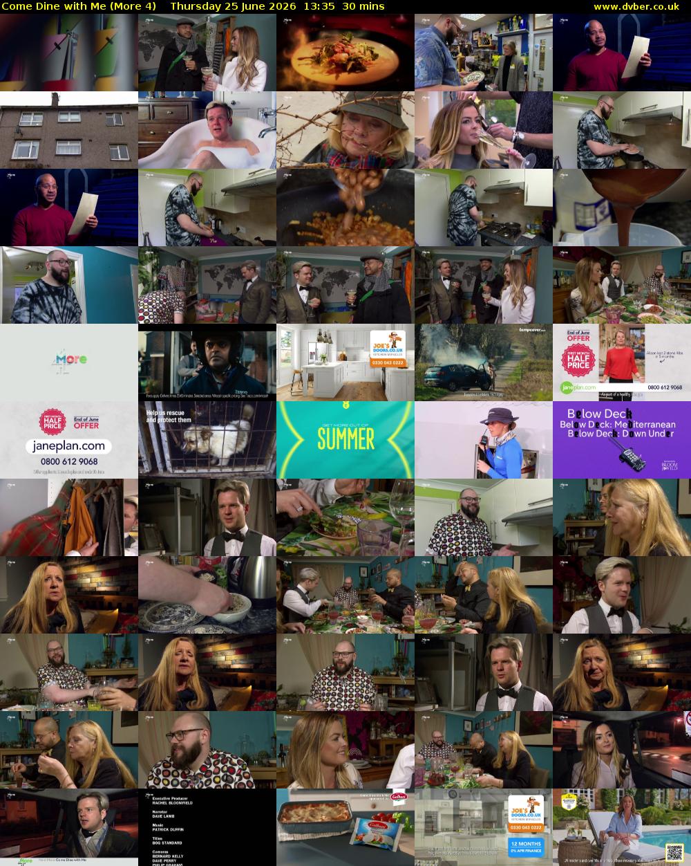 Come Dine with Me (More 4) Thursday 25 June 2026 13:35 - 14:05