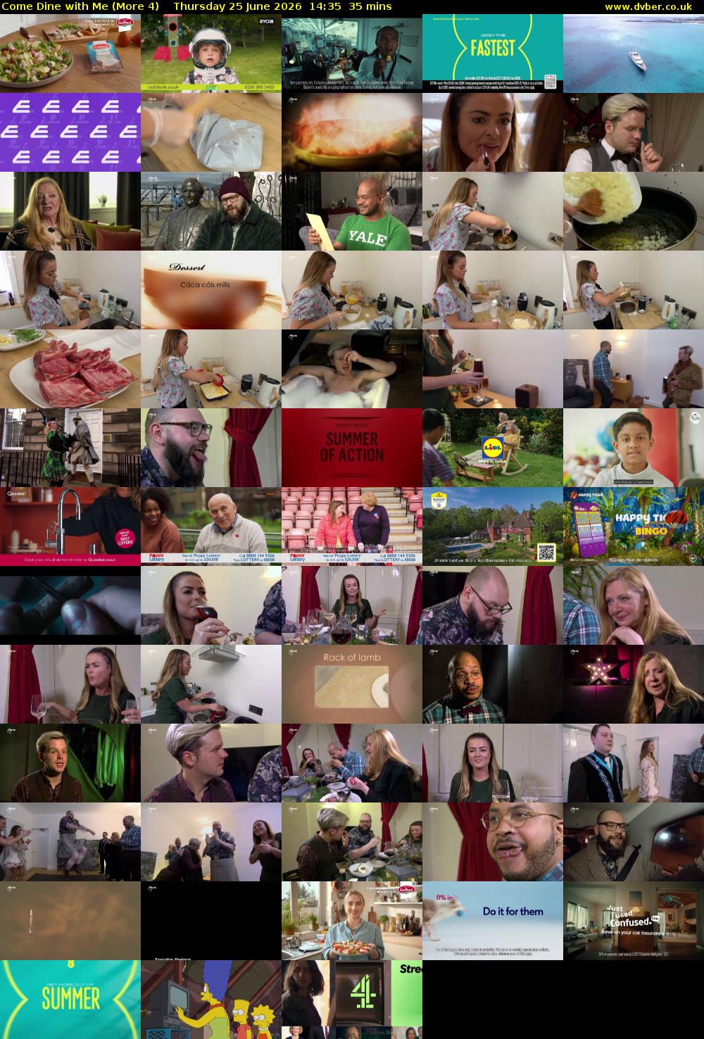 Come Dine with Me (More 4) Thursday 25 June 2026 14:35 - 15:10