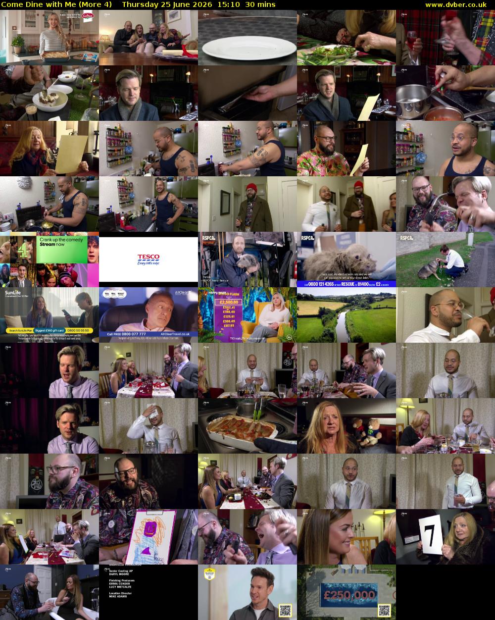 Come Dine with Me (More 4) Thursday 25 June 2026 15:10 - 15:40