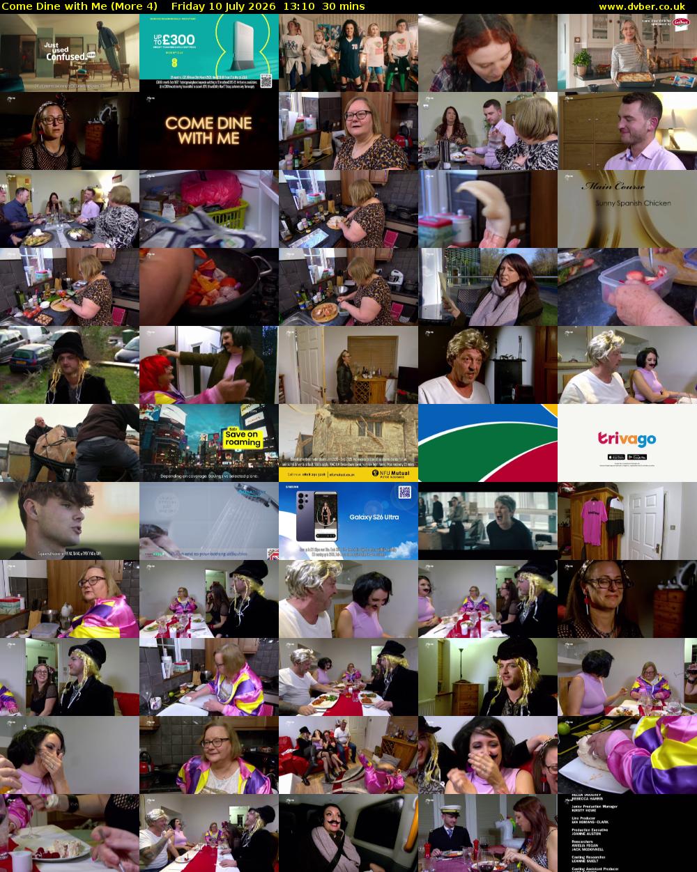 Come Dine with Me (More 4) Friday 10 July 2026 13:10 - 13:40