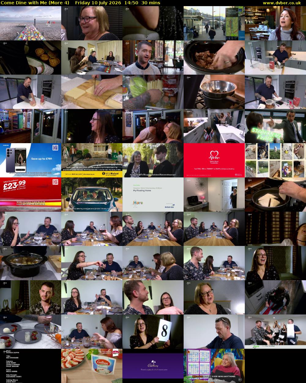 Come Dine with Me (More 4) Friday 10 July 2026 14:50 - 15:20
