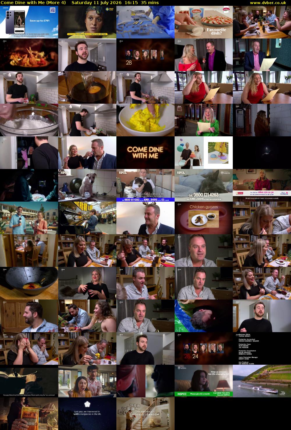 Come Dine with Me (More 4) Saturday 11 July 2026 16:15 - 16:50