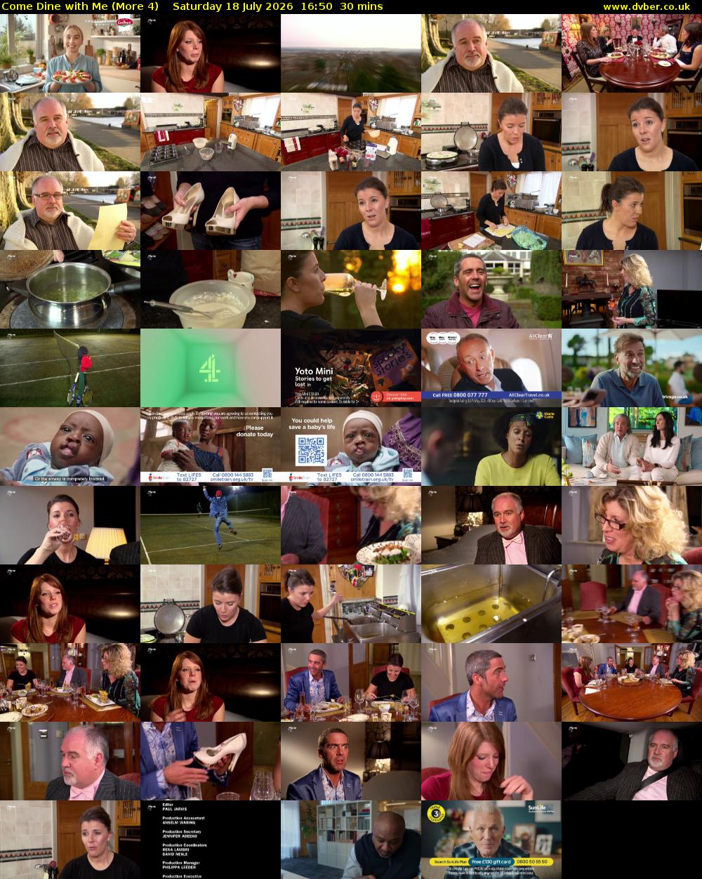 Come Dine with Me (More 4) Saturday 18 July 2026 16:50 - 17:20