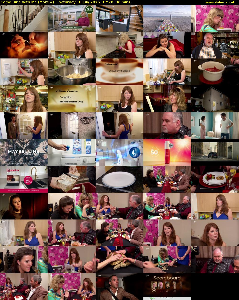 Come Dine with Me (More 4) Saturday 18 July 2026 17:20 - 17:50