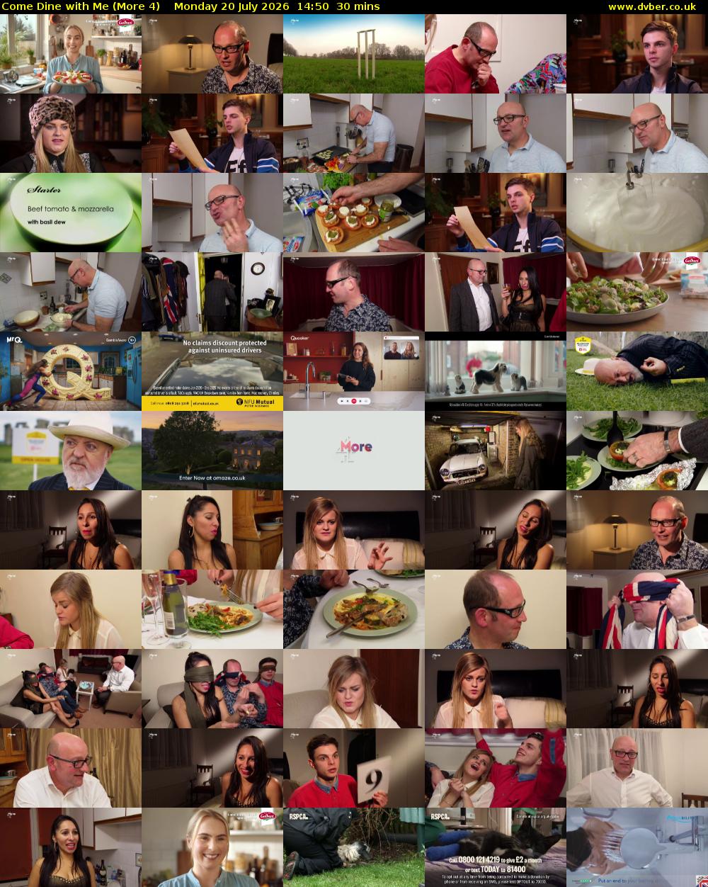 Come Dine with Me (More 4) Monday 20 July 2026 14:50 - 15:20