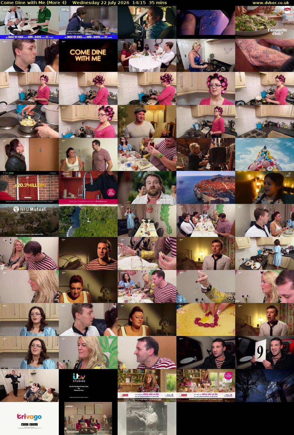 Come Dine with Me (More 4) Wednesday 22 July 2026 14:15 - 14:50