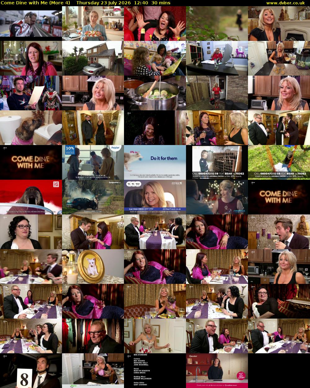 Come Dine with Me (More 4) Thursday 23 July 2026 12:40 - 13:10