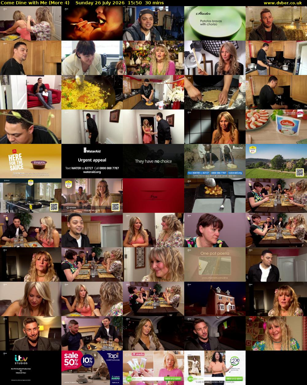 Come Dine with Me (More 4) Sunday 26 July 2026 15:50 - 16:20