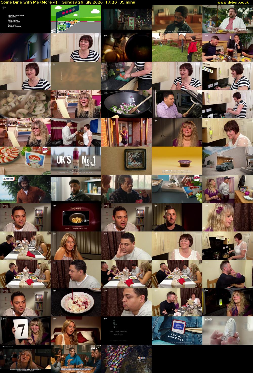 Come Dine with Me (More 4) Sunday 26 July 2026 17:20 - 17:55
