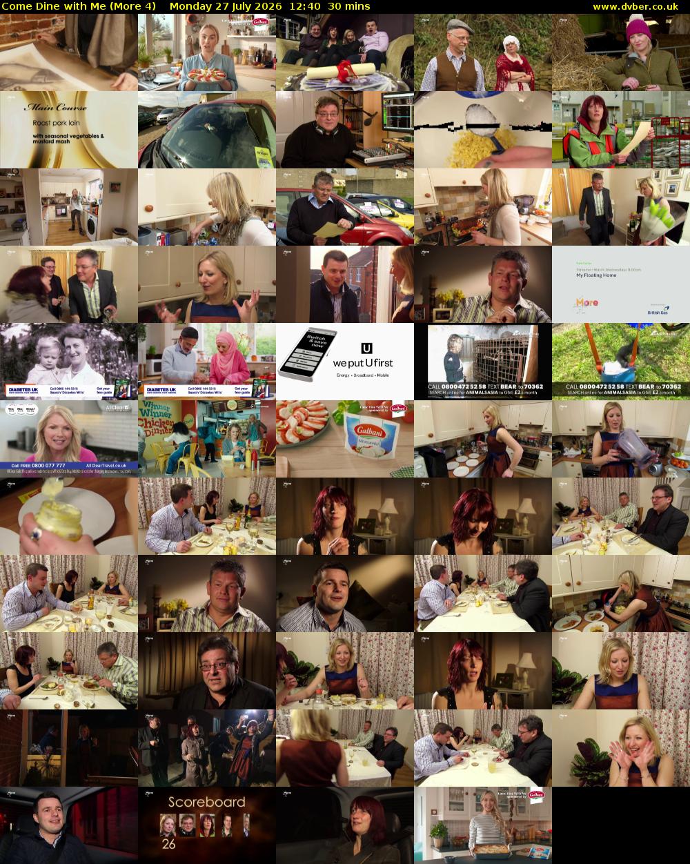 Come Dine with Me (More 4) Monday 27 July 2026 12:40 - 13:10