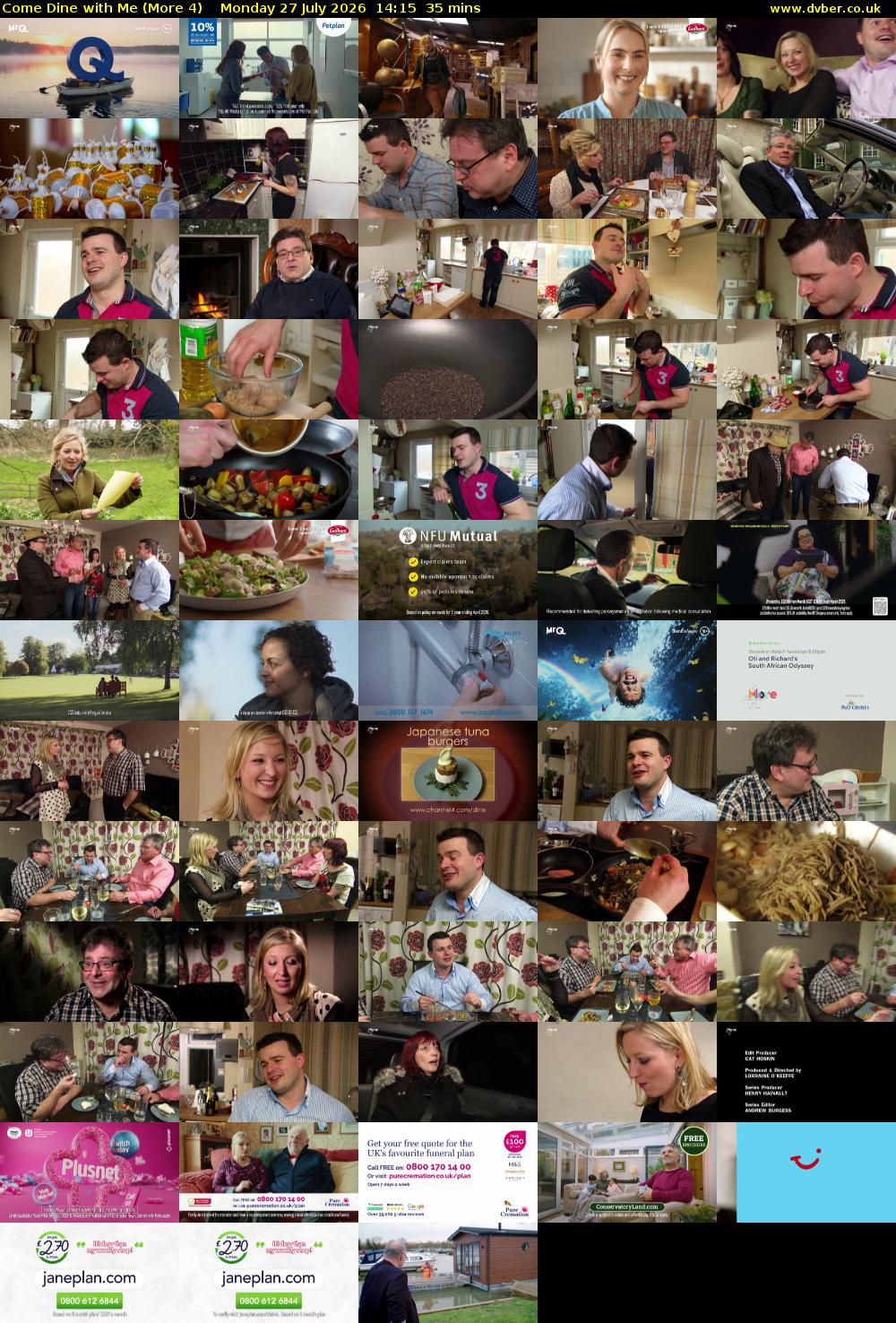 Come Dine with Me (More 4) Monday 27 July 2026 14:15 - 14:50