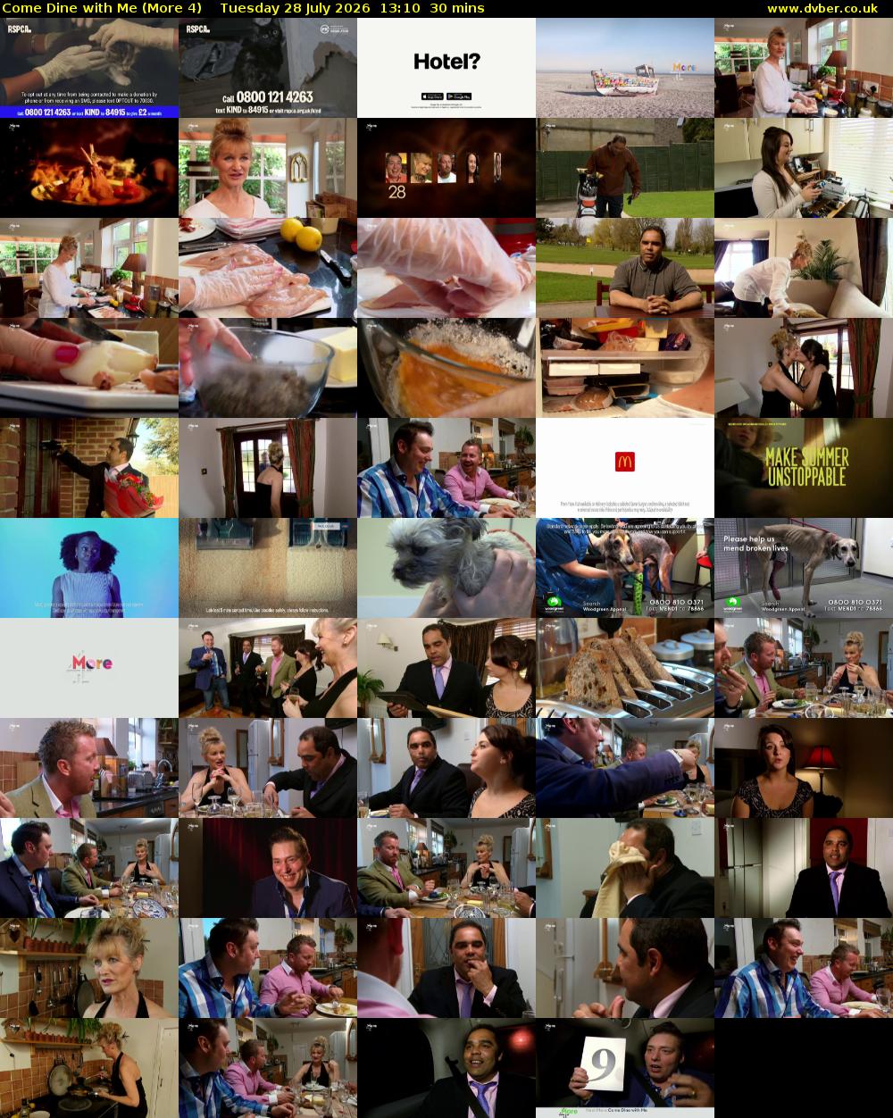 Come Dine with Me (More 4) Tuesday 28 July 2026 13:10 - 13:40