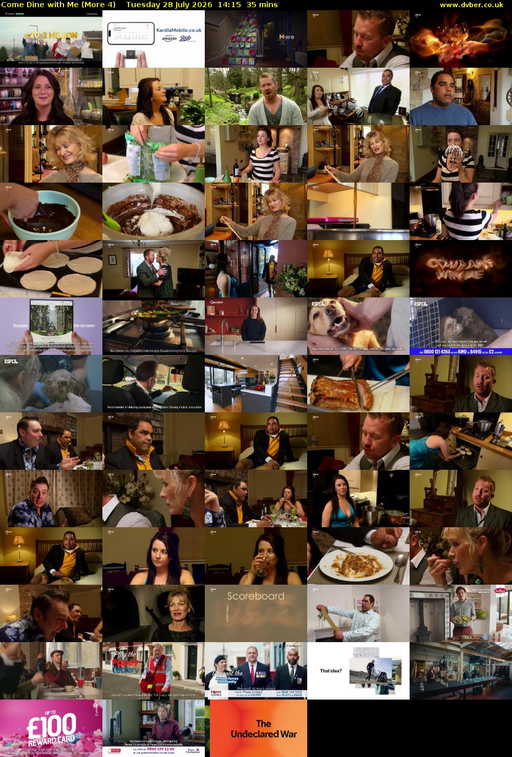 Come Dine with Me (More 4) Tuesday 28 July 2026 14:15 - 14:50