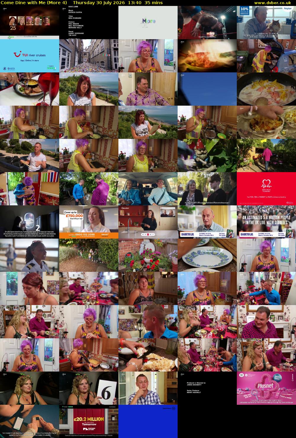 Come Dine with Me (More 4) Thursday 30 July 2026 13:40 - 14:15