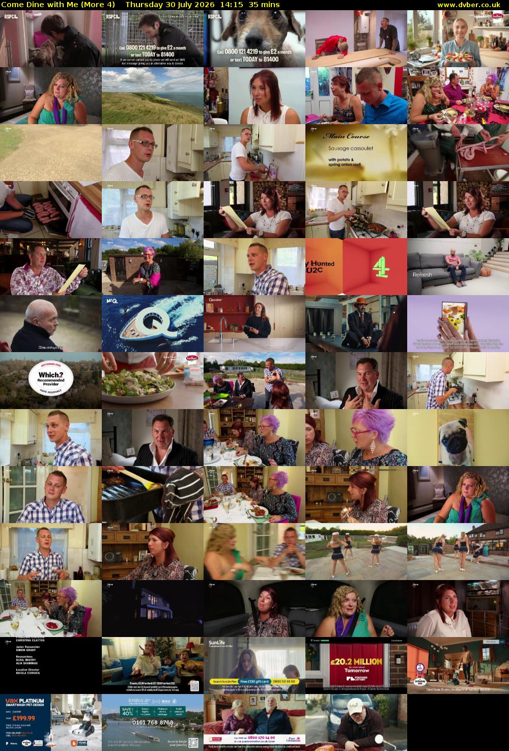 Come Dine with Me (More 4) Thursday 30 July 2026 14:15 - 14:50