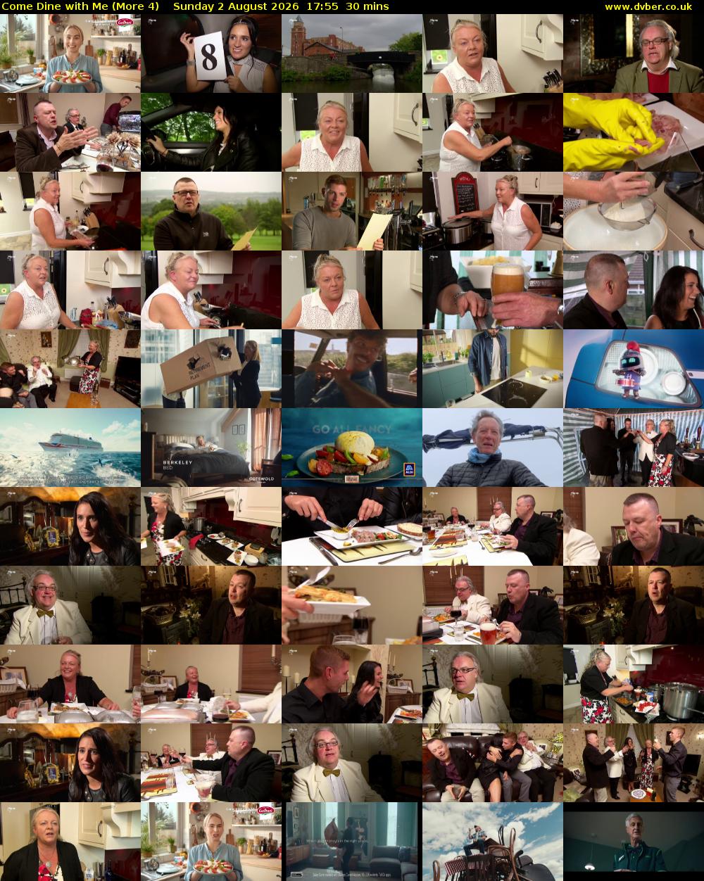 Come Dine with Me (More 4) Sunday 2 August 2026 17:55 - 18:25