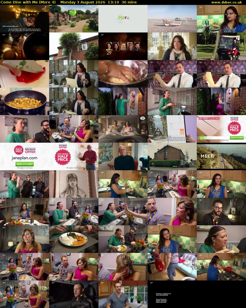 Come Dine with Me (More 4) Monday 3 August 2026 13:10 - 13:40