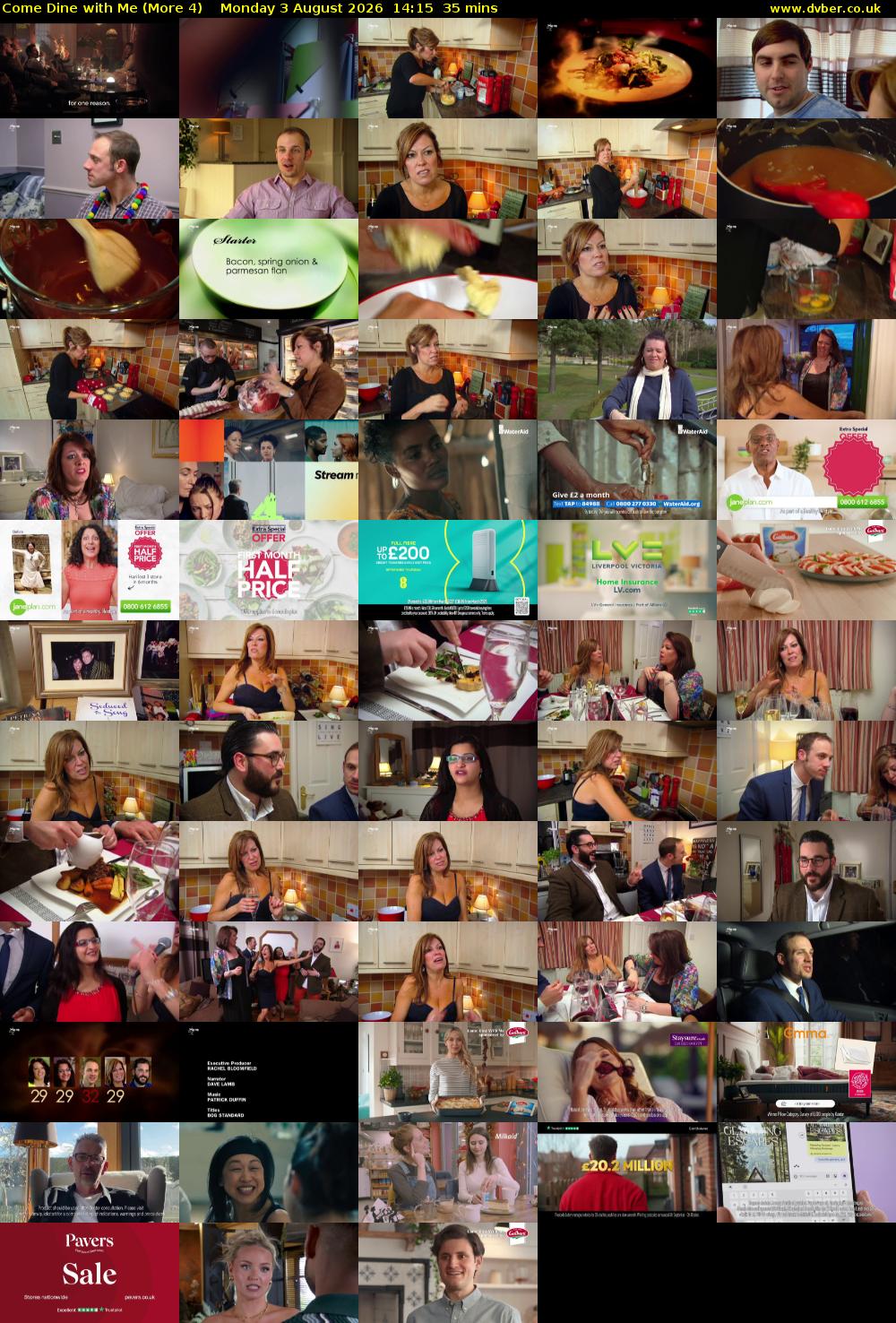 Come Dine with Me (More 4) Monday 3 August 2026 14:15 - 14:50