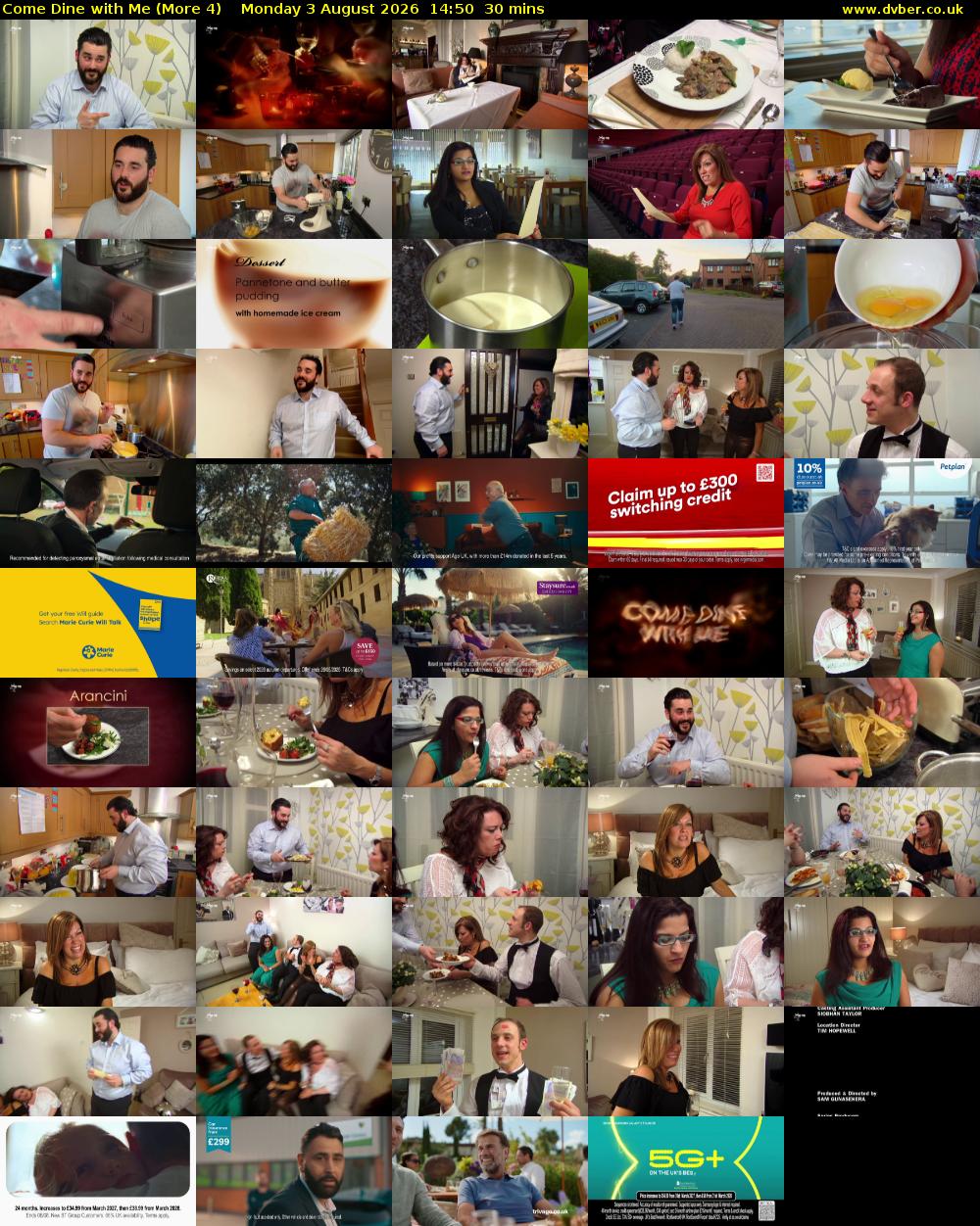 Come Dine with Me (More 4) Monday 3 August 2026 14:50 - 15:20