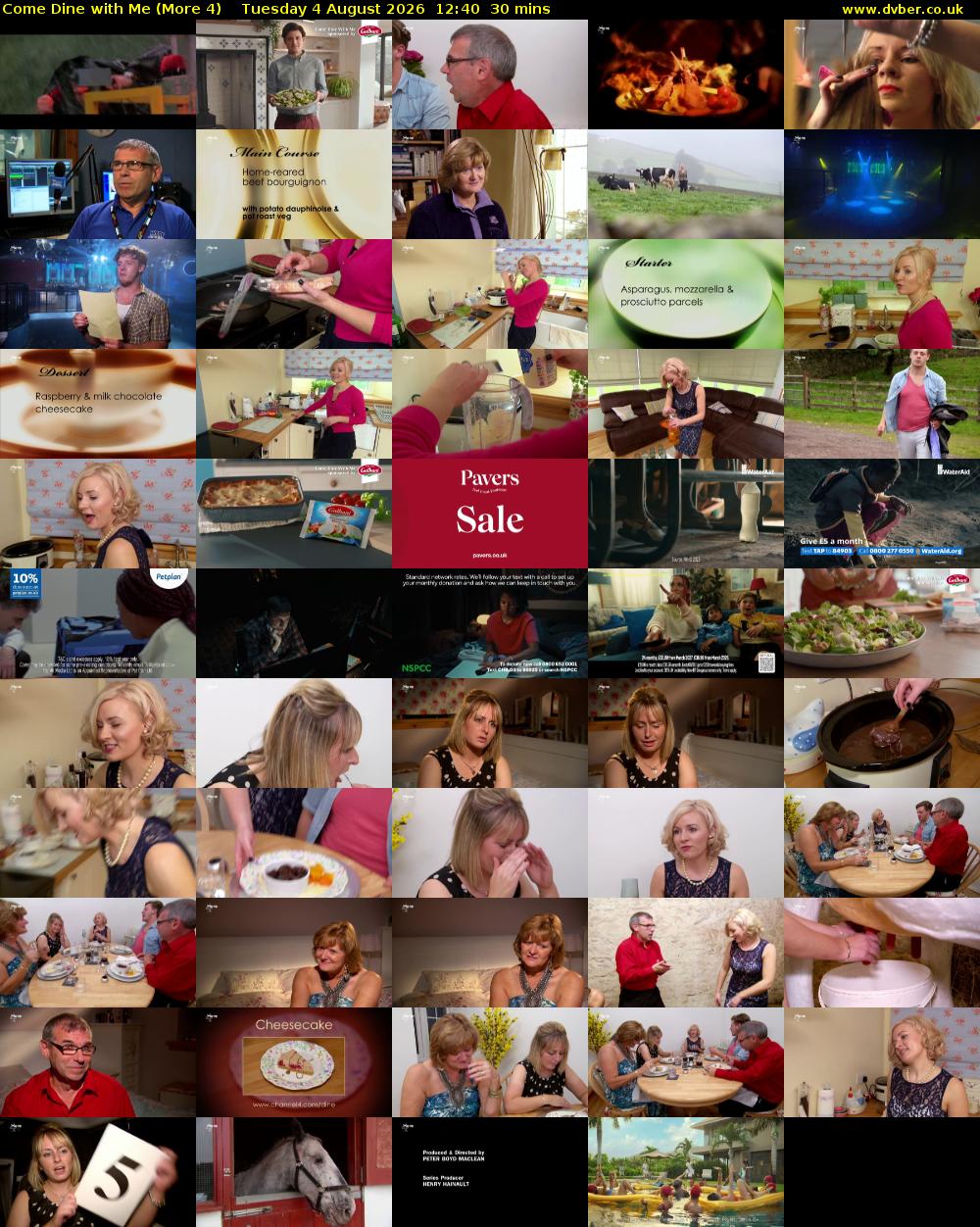 Come Dine with Me (More 4) Tuesday 4 August 2026 12:40 - 13:10
