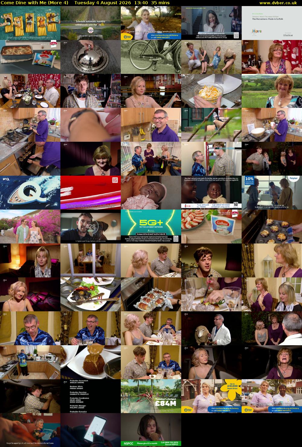 Come Dine with Me (More 4) Tuesday 4 August 2026 13:40 - 14:15