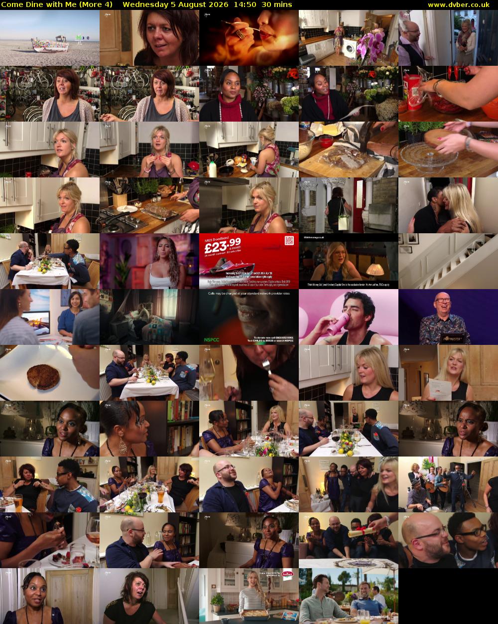 Come Dine with Me (More 4) Wednesday 5 August 2026 14:50 - 15:20
