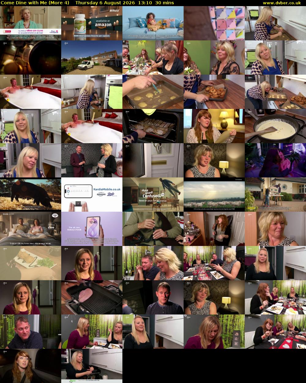 Come Dine with Me (More 4) Thursday 6 August 2026 13:10 - 13:40