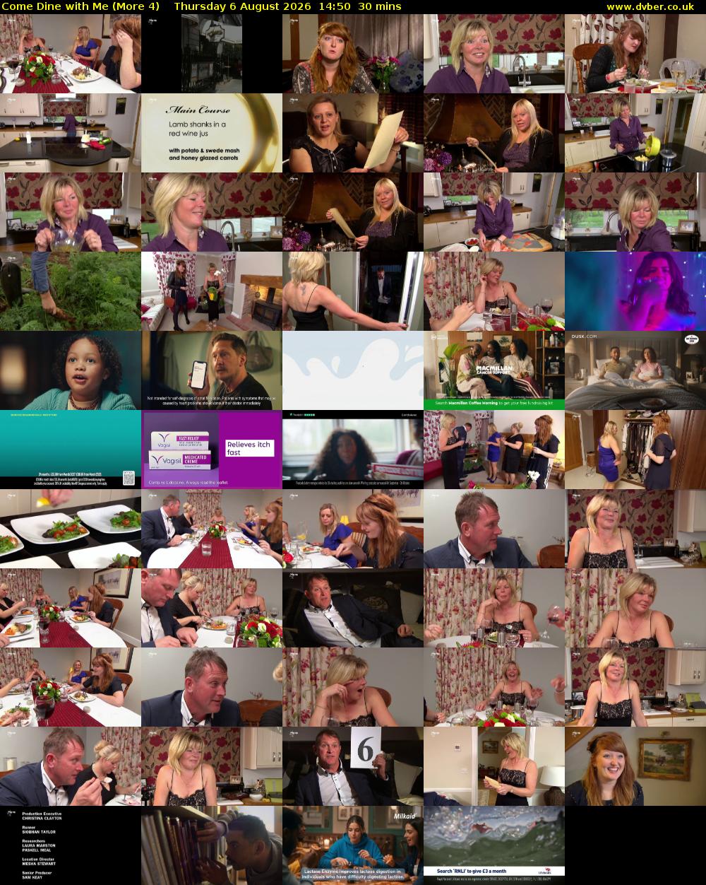 Come Dine with Me (More 4) Thursday 6 August 2026 14:50 - 15:20